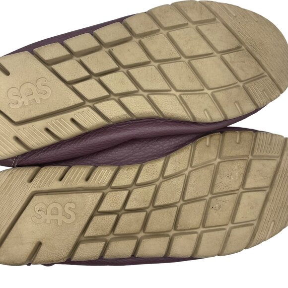 SAS Sunny Slip On Loafer Purple Pebbled Leather US 11 M Comfort Shoes USA Made - Picture 11 of 15